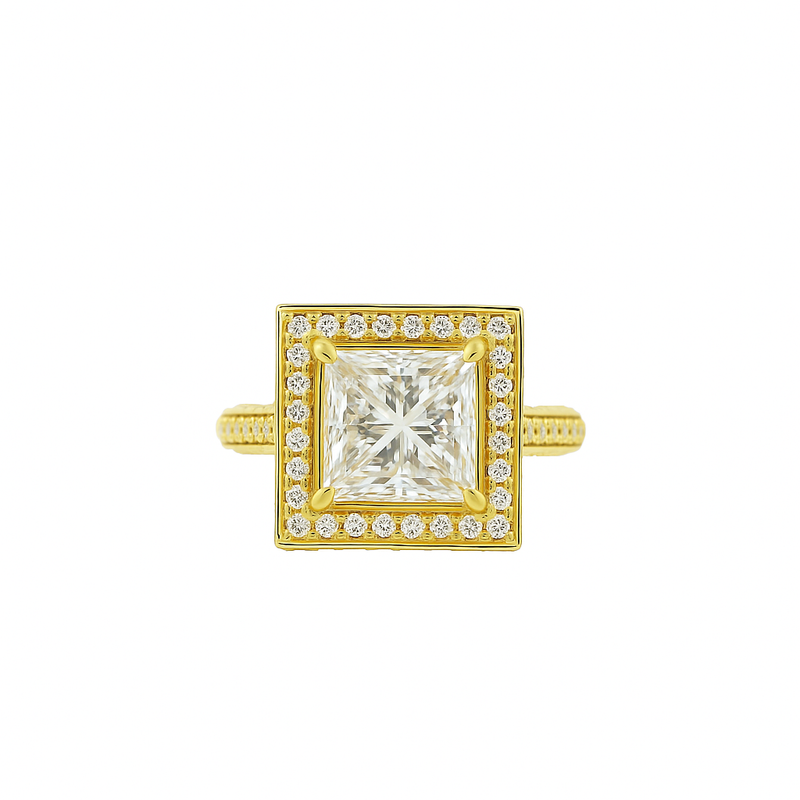 Sovereign Square Solitaire Lab Grown Diamond Ring