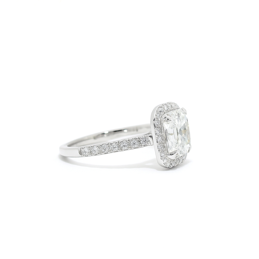 Serene Cushion Lab Grown Diamond Ring