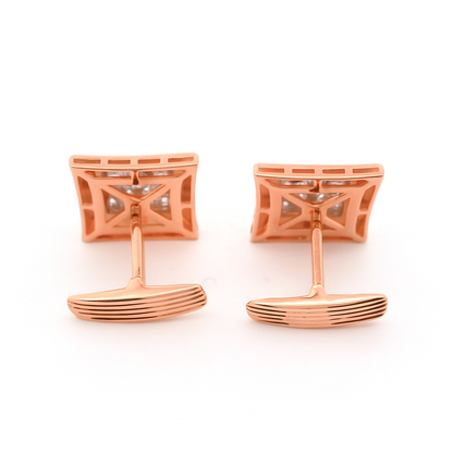 Grid Cuff Lab Grown Diamond Cufflinks