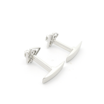 Angle Arc Lab Grown Diamond Cufflinks
