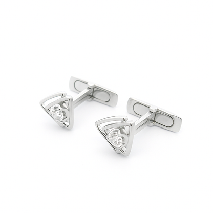 Angle Arc Lab Grown Diamond Cufflinks
