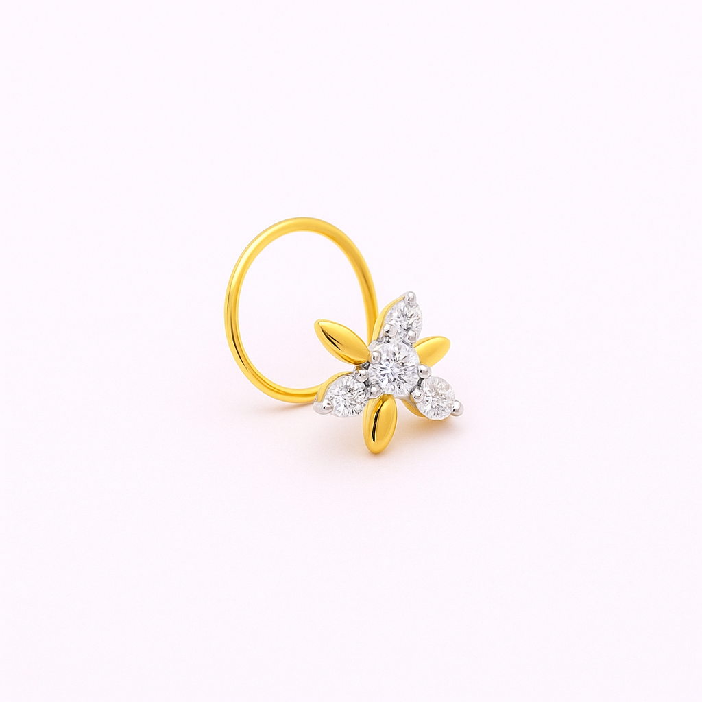 Twinkling Star Lab Grown Diamond Nosepin