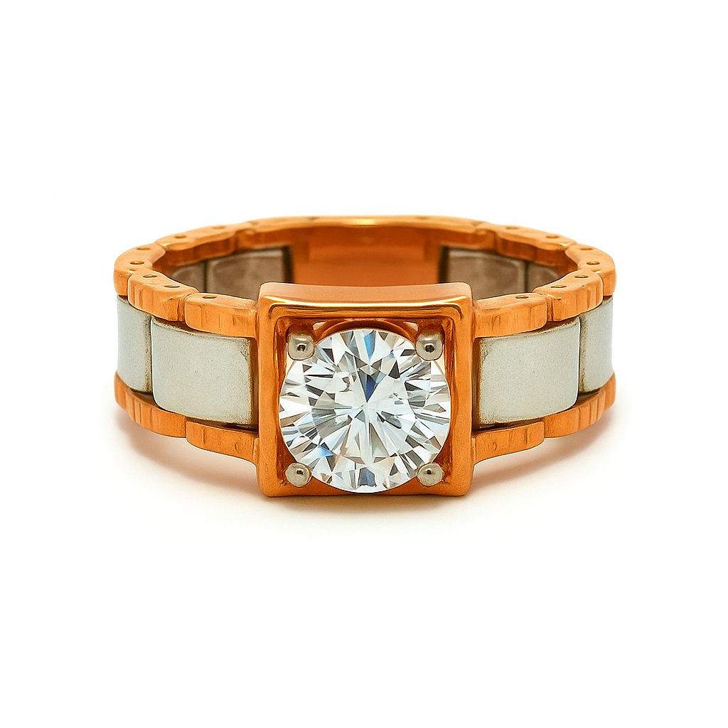 Modern Baroness Solitaire Lab Grown Diamond Ring