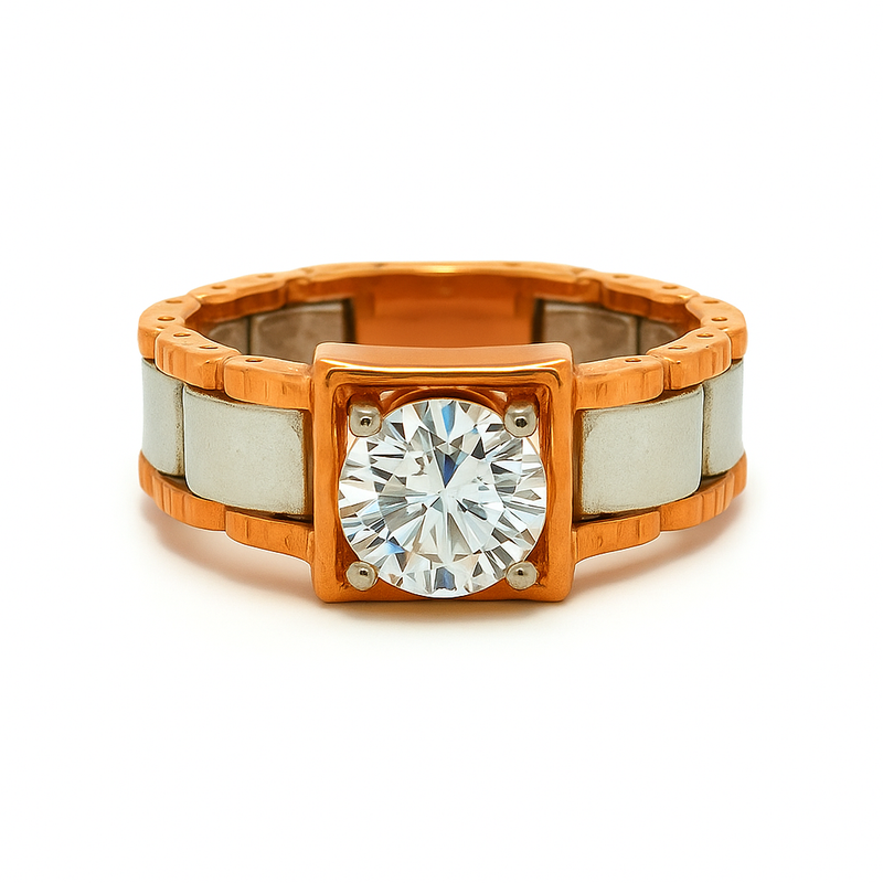 Modern Baroness Solitaire Lab Grown Diamond Ring