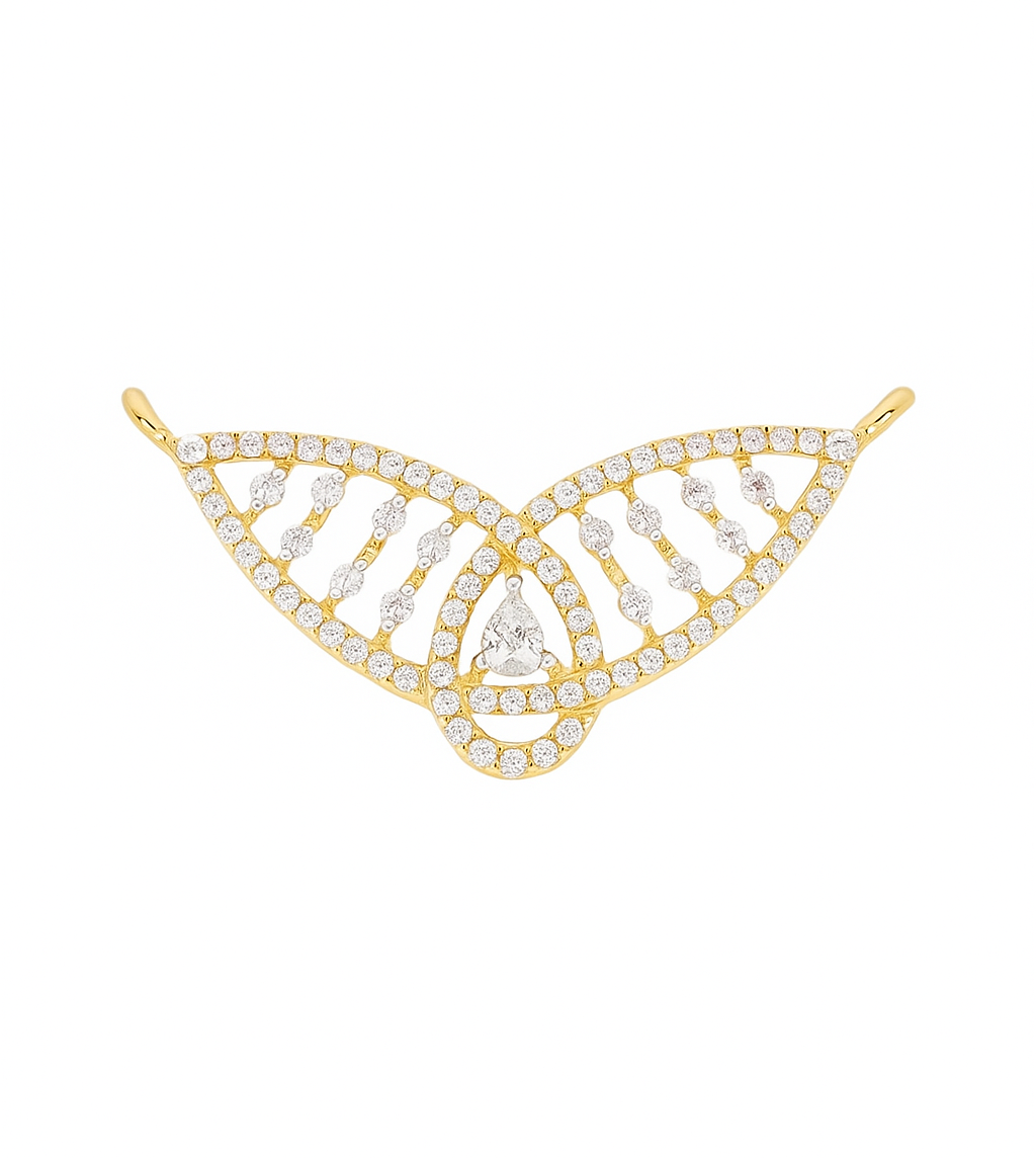 Leaflet Grace Lab Grown Diamond Mangalsutra