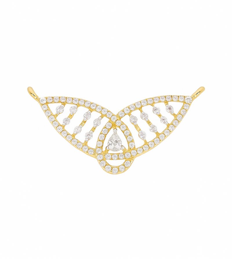 Leaflet Grace Lab Grown Diamond Mangalsutra