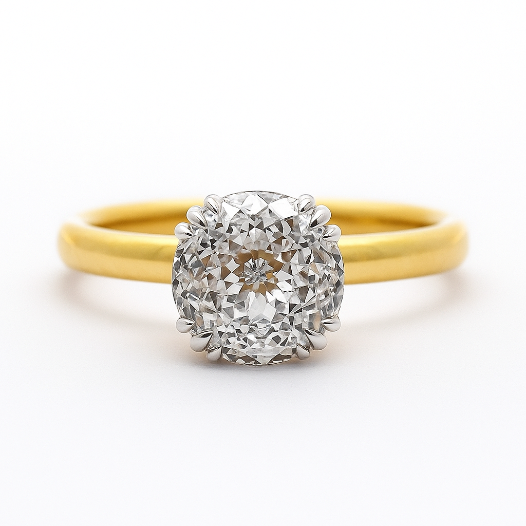 Monarch Halo Solitaire Lab Grown Diamond Ring