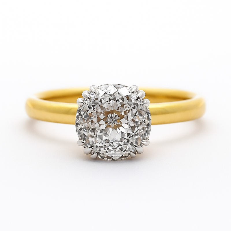 Monarch Halo Solitaire Lab Grown Diamond Ring