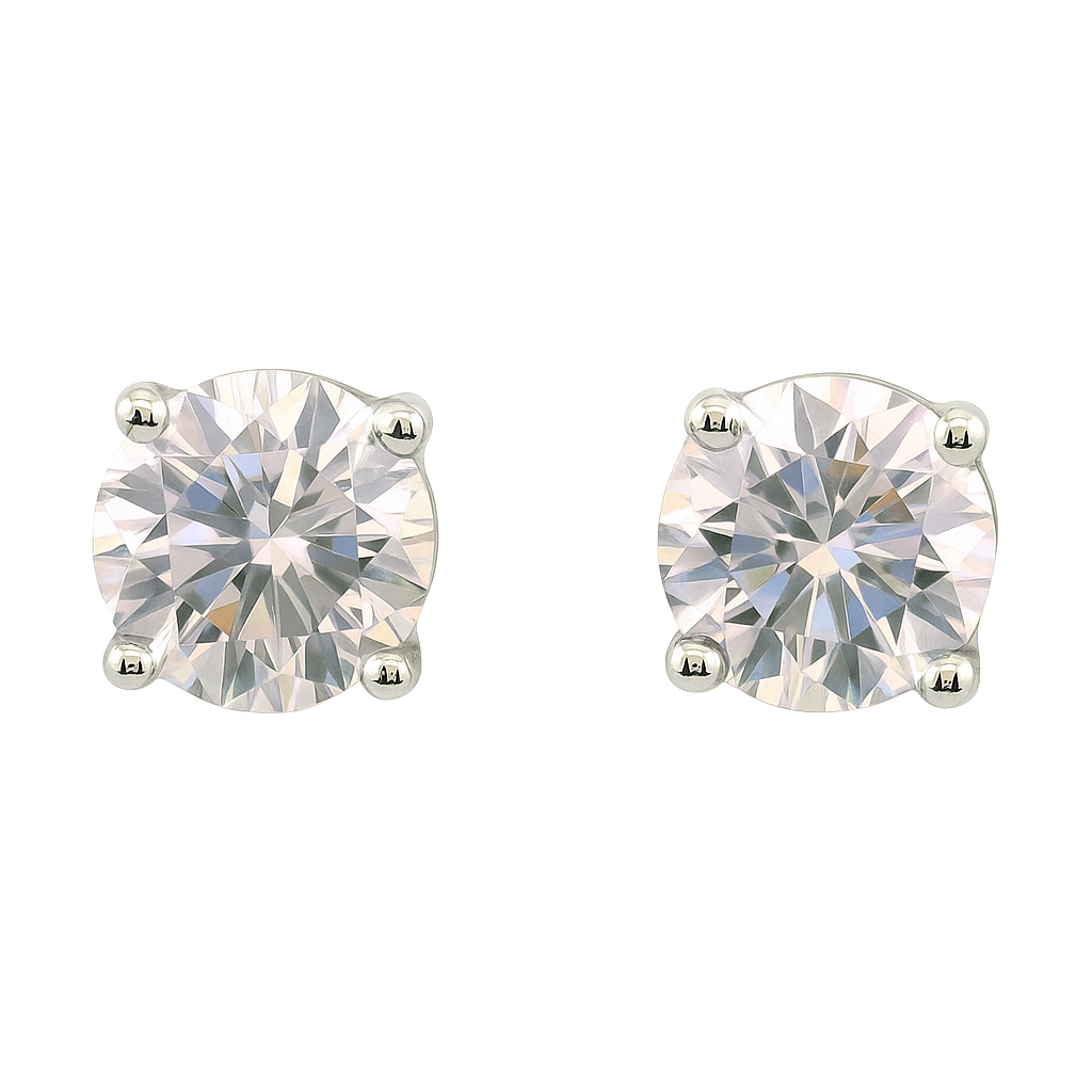 Sparkling Grace Solitaire Lab Grown Diamond Earrings