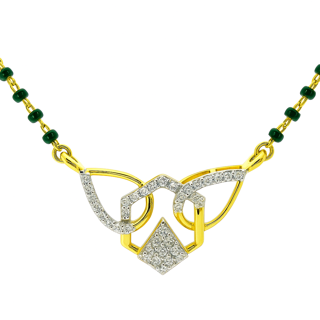 Infinity Knot Lab Grown Diamond Mangalsutra