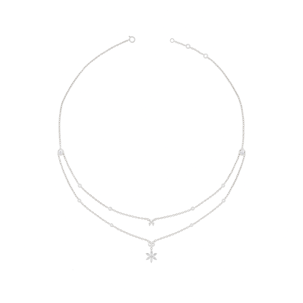 Winter Dew Drop Lab Grown Diamond Necklace
