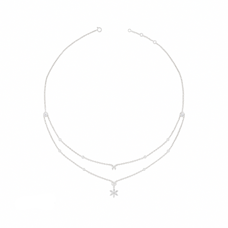 Winter Dew Drop Lab Grown Diamond Necklace