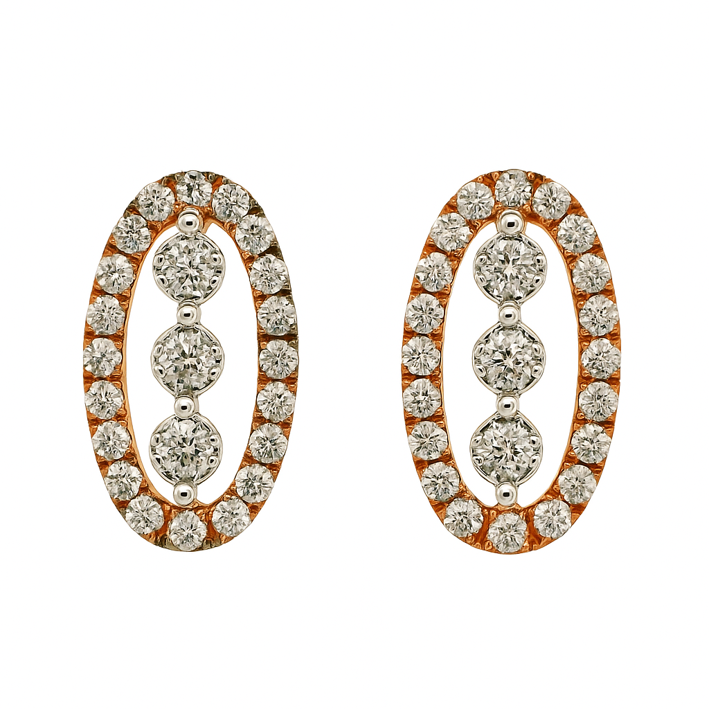 Prestige Circle Lab Grown Diamond Earrings