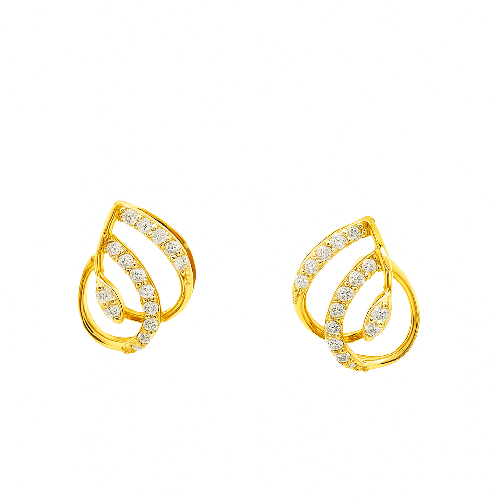 Dazzling Flourish Lab Grown Diamond Earrings