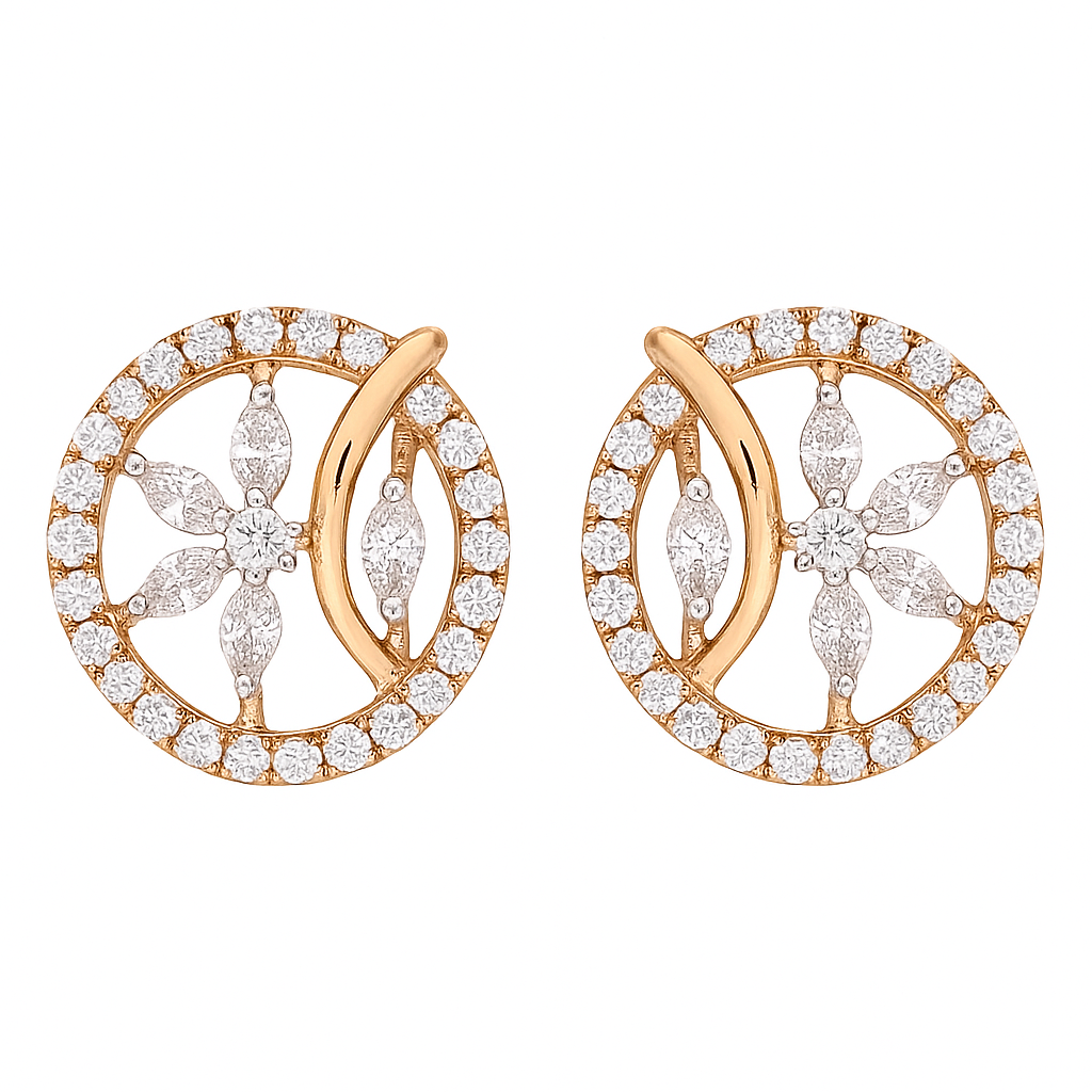 Eternal Petal Grace Lab Grown Diamond Earrings