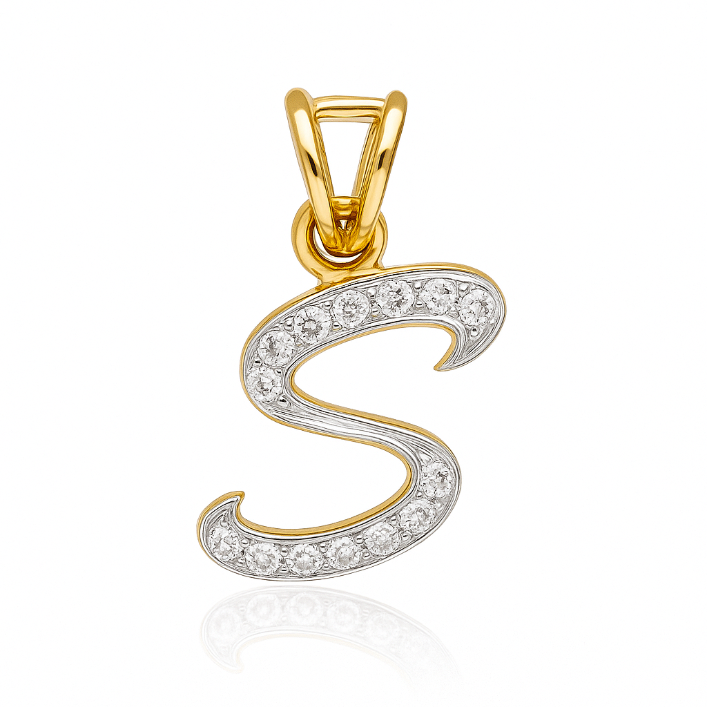 Signature &quot;S&quot; Lab Grown Diamond Pendant