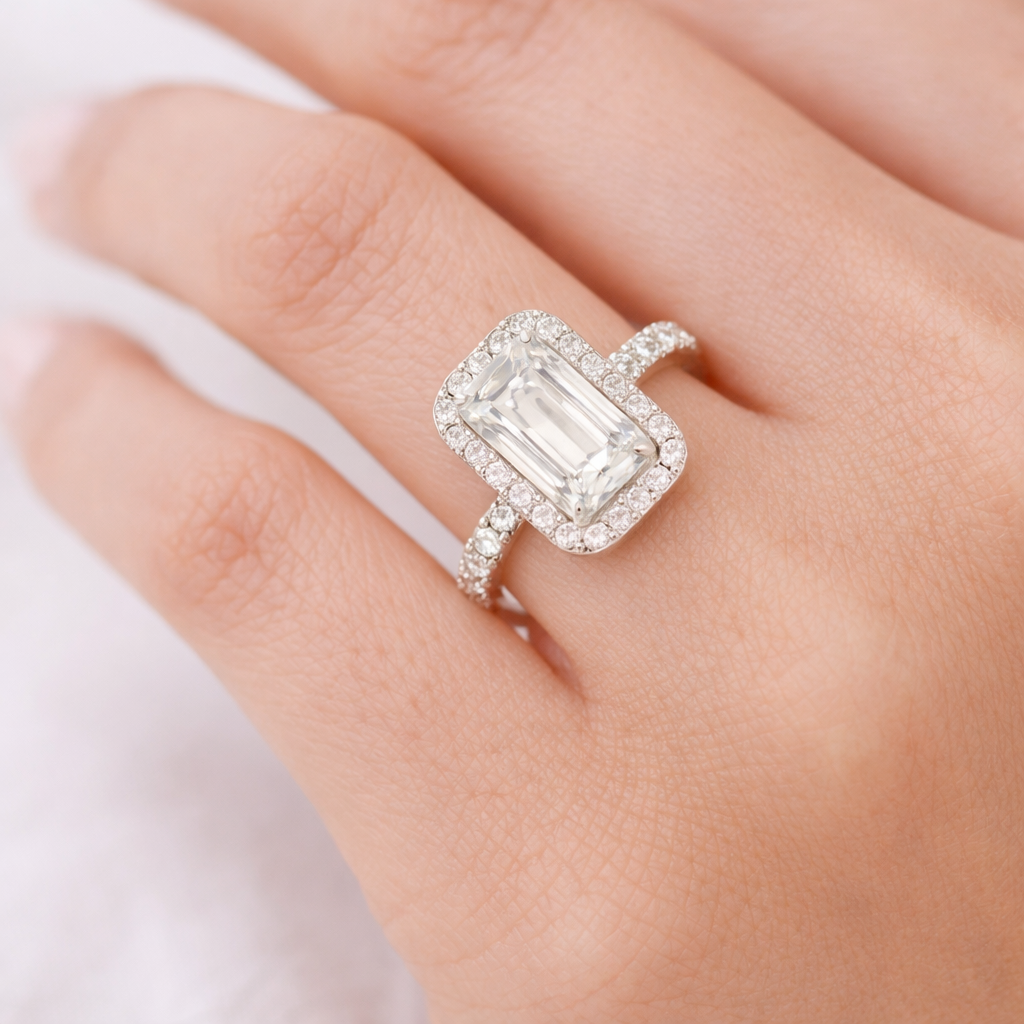 Arctic Brilliance Solitaire Lab Grown Diamond Ring