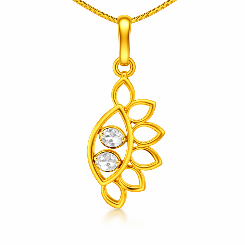Lumina Wing Lab Grown Polki Pendant