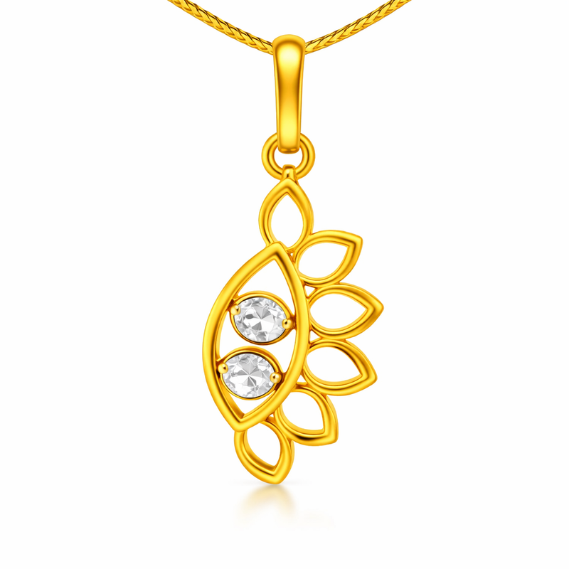 Lumina Wing Lab Grown Polki Pendant