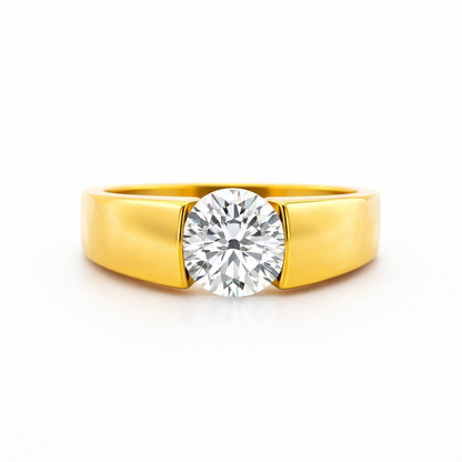 Titan Cradle Solitaire Lab Grown Diamond Ring