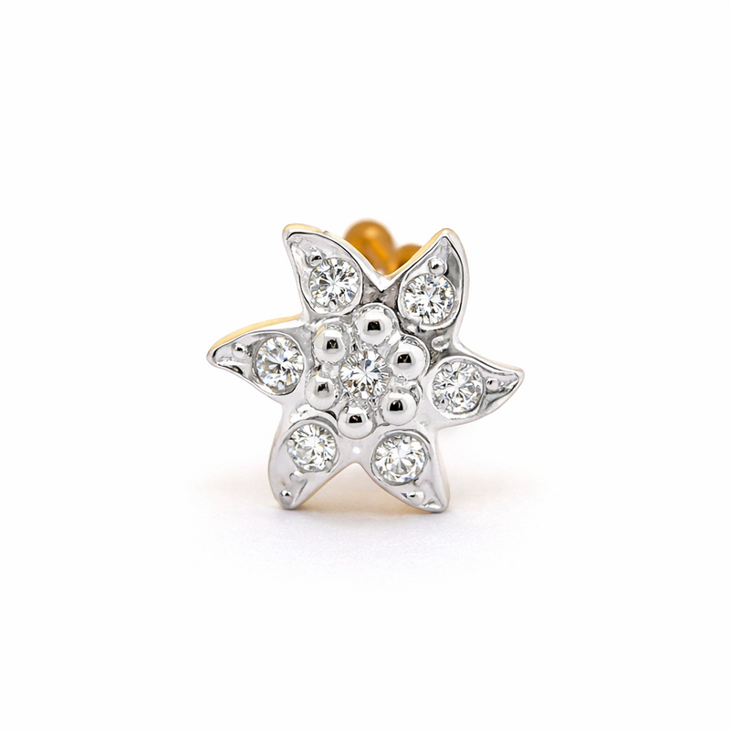 Petal Radiance Lab Grown Diamond Nose Pin