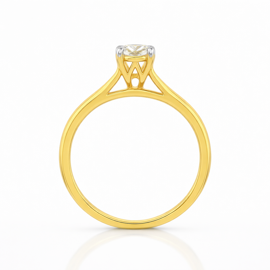 Elysian Round Lab Grown Diamond Ring
