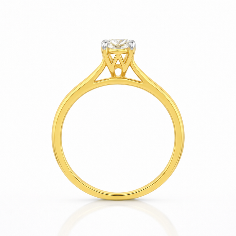 Elysian Round Lab Grown Diamond Ring