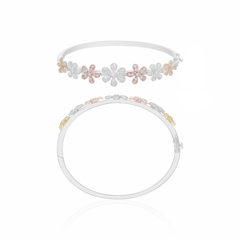 Petal Parade Lab Grown Diamond Bangle