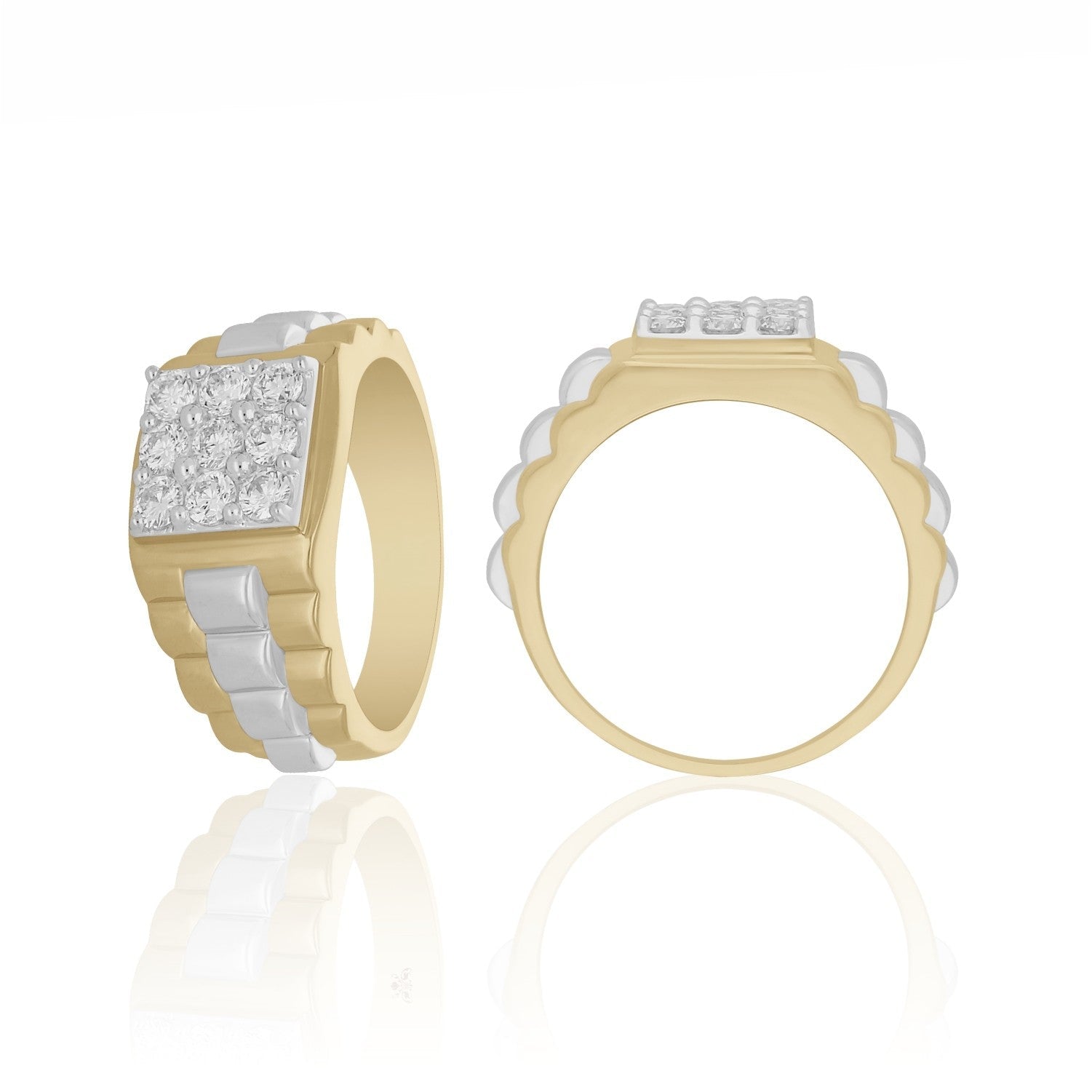 Golden Barricade Lab Grown Diamond Ring