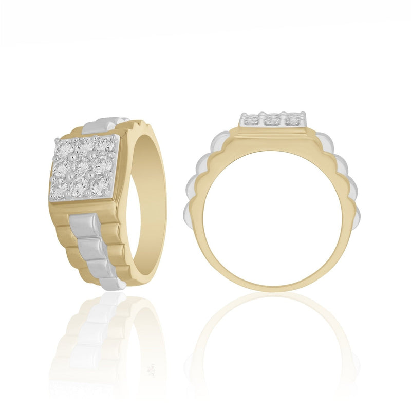 Golden Barricade Lab Grown Diamond Ring