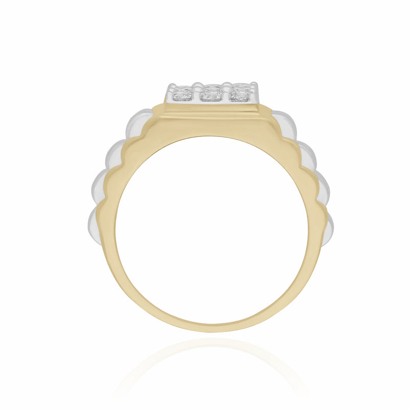 Golden Barricade Lab Grown Diamond Ring
