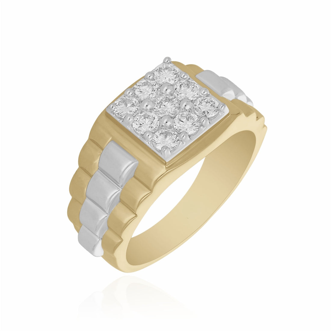 Golden Barricade Lab Grown Diamond Ring
