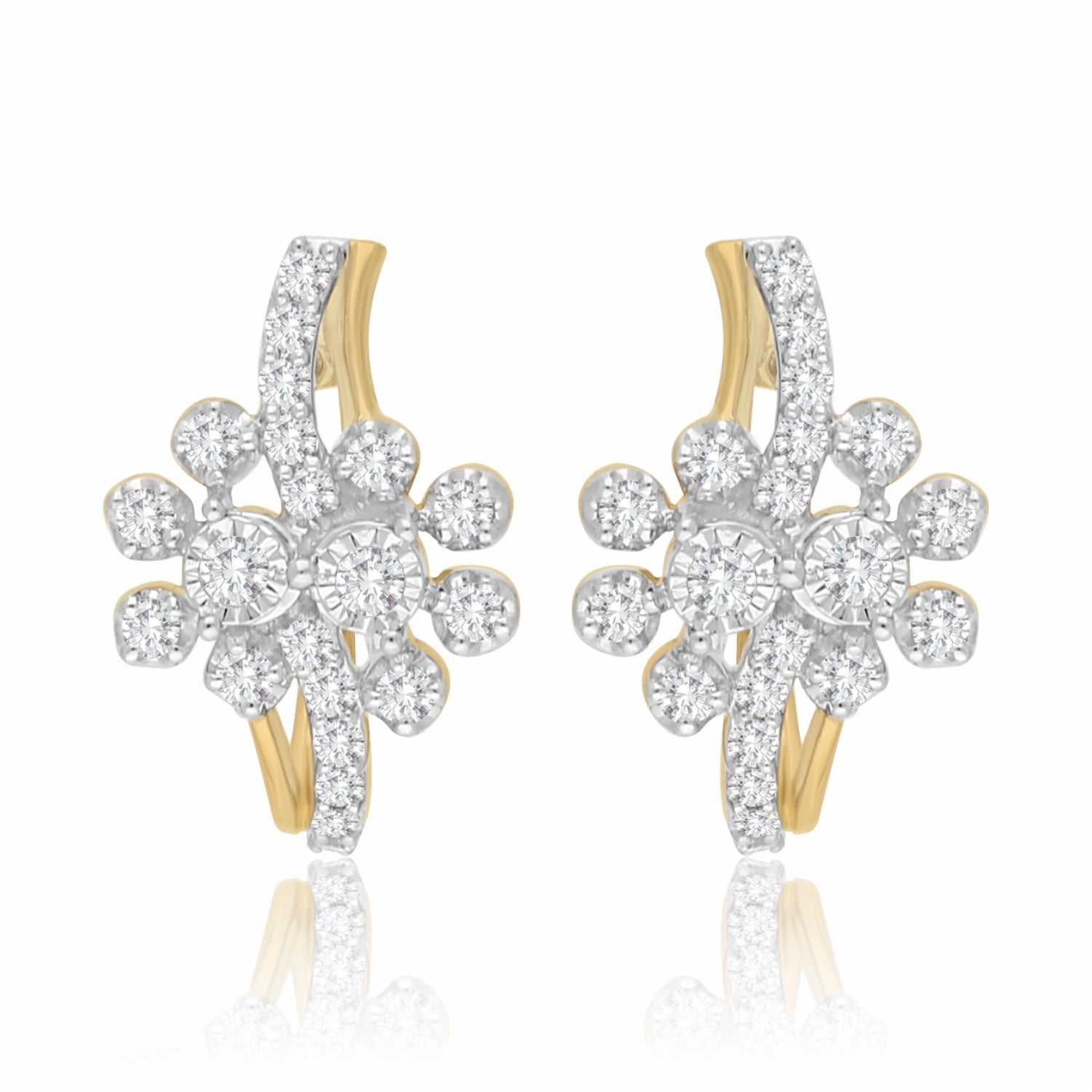 Bloom Burst Lab Grown Diamond Earrings