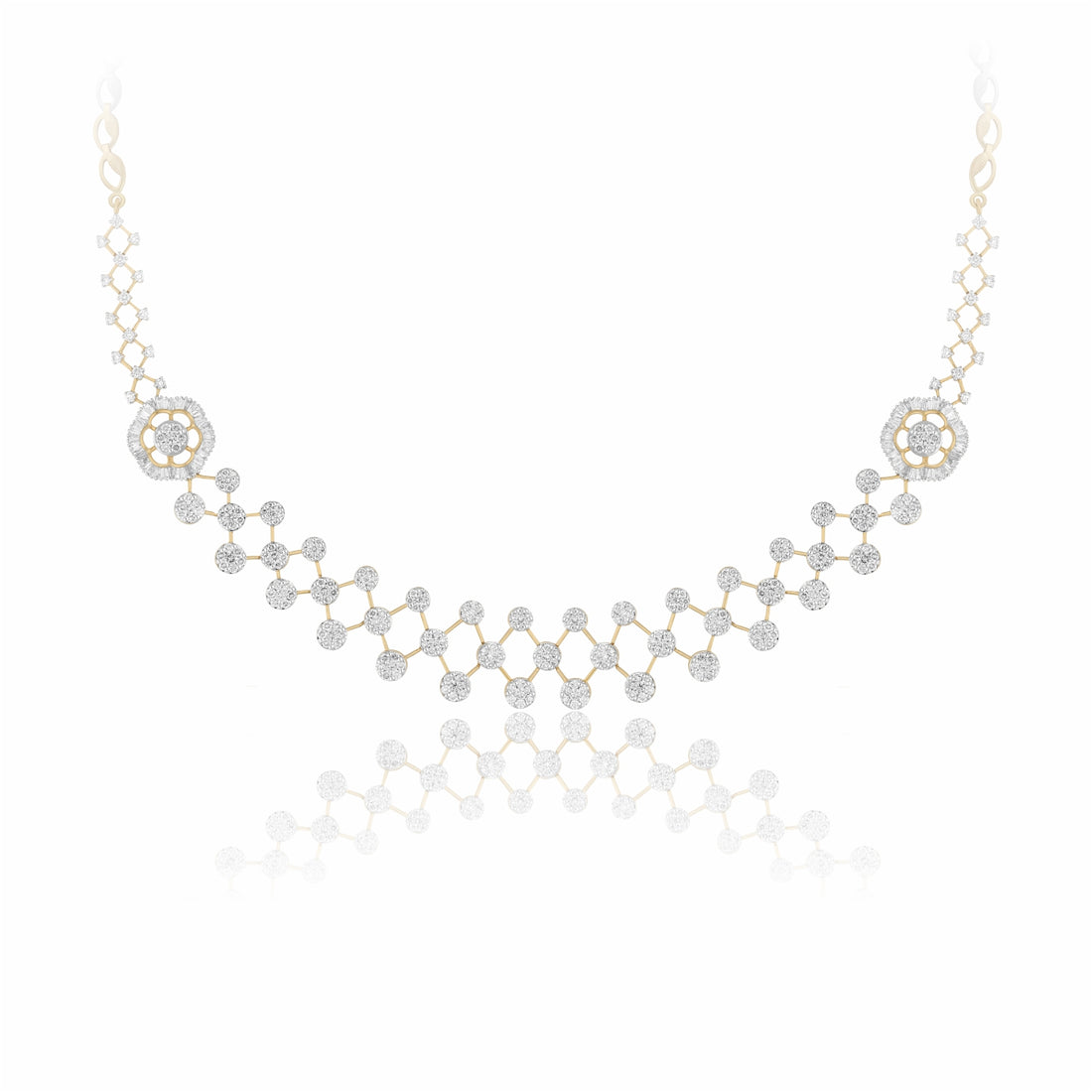 Moonlit Lace Lab Grown Diamond Necklace
