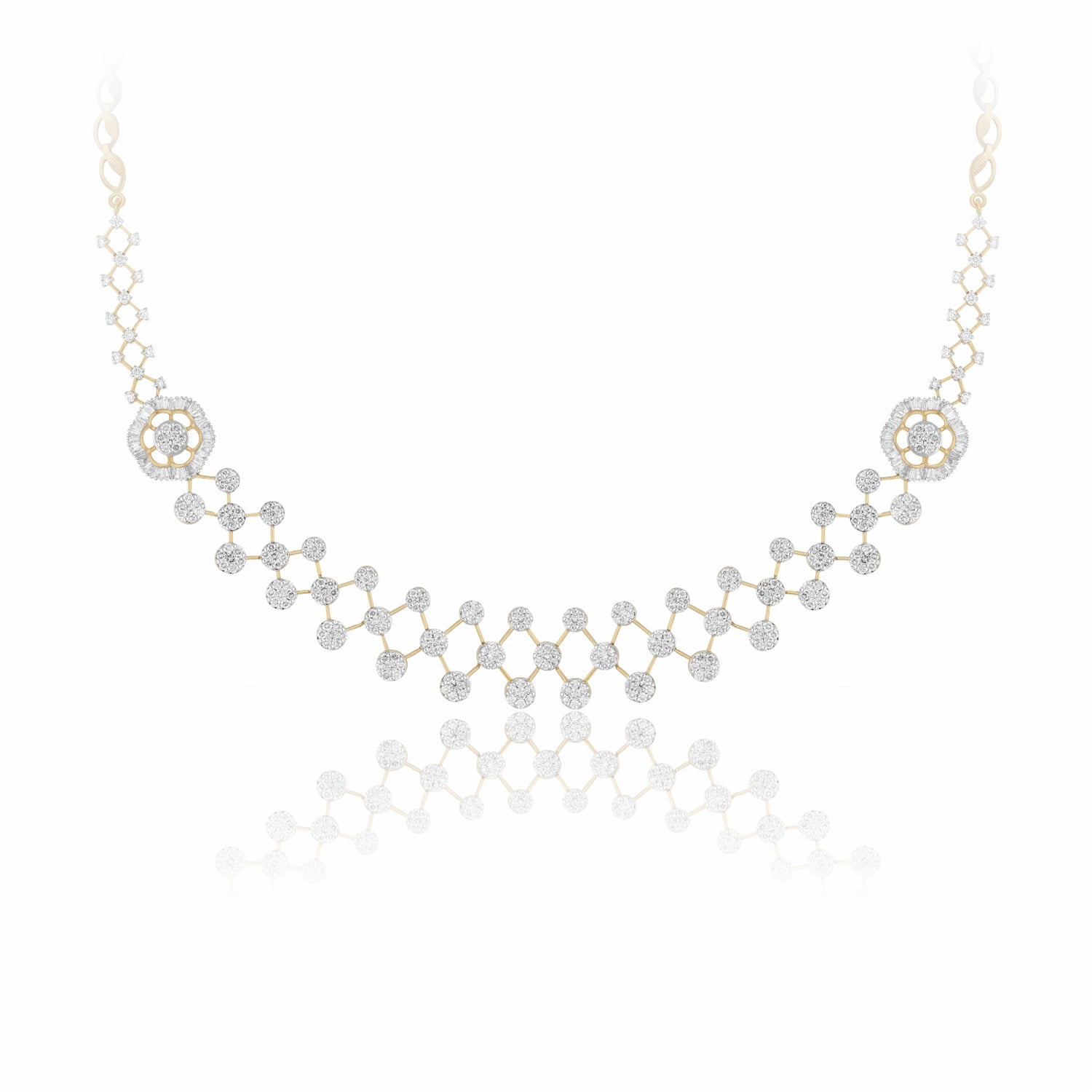 Moonlit Lace Lab Grown Diamond Necklace