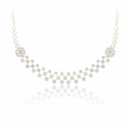 Moonlit Lace Lab Grown Diamond Necklace
