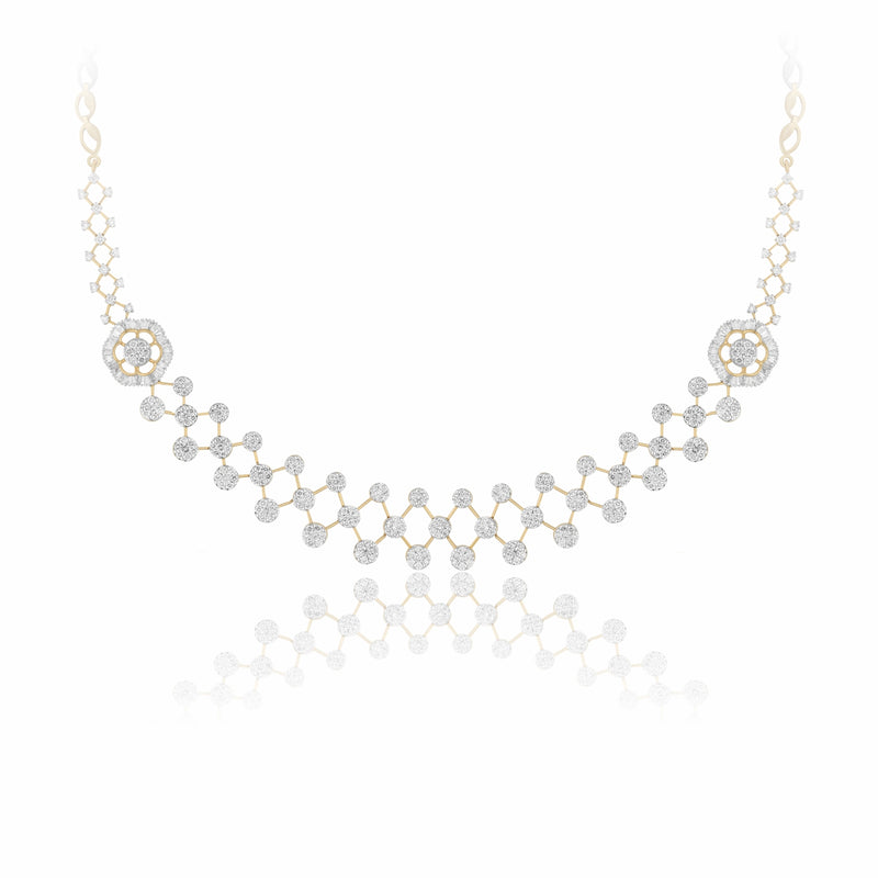 Moonlit Lace Lab Grown Diamond Necklace