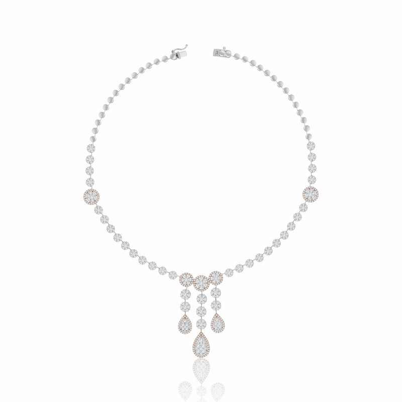 Dazzling Lab Grown Diamond Teardrop Necklace