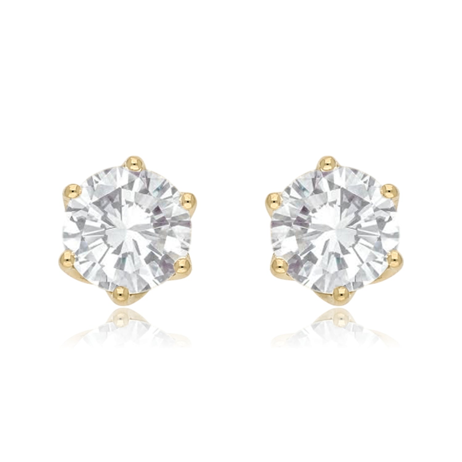 Timeless Ray Solitaire Lab Grown Diamond Earrings