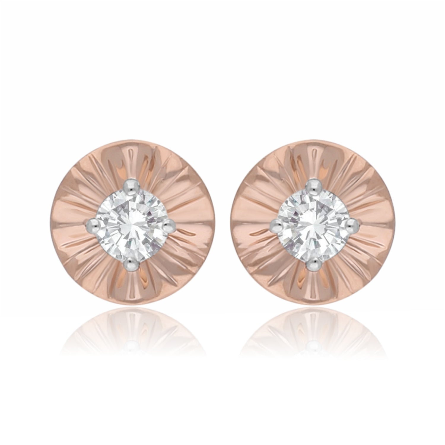 Petal Ray Lab Grown Diamond Earrings