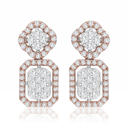 Art Deco Lab Grown Diamond Earrings