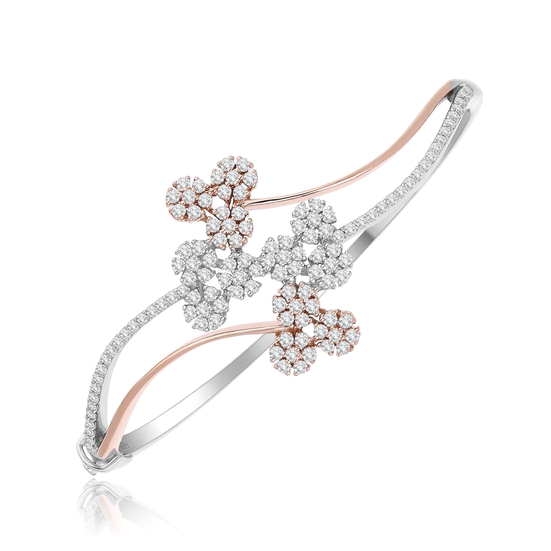 Bloom Swirl Lab Grown Diamond Bangle