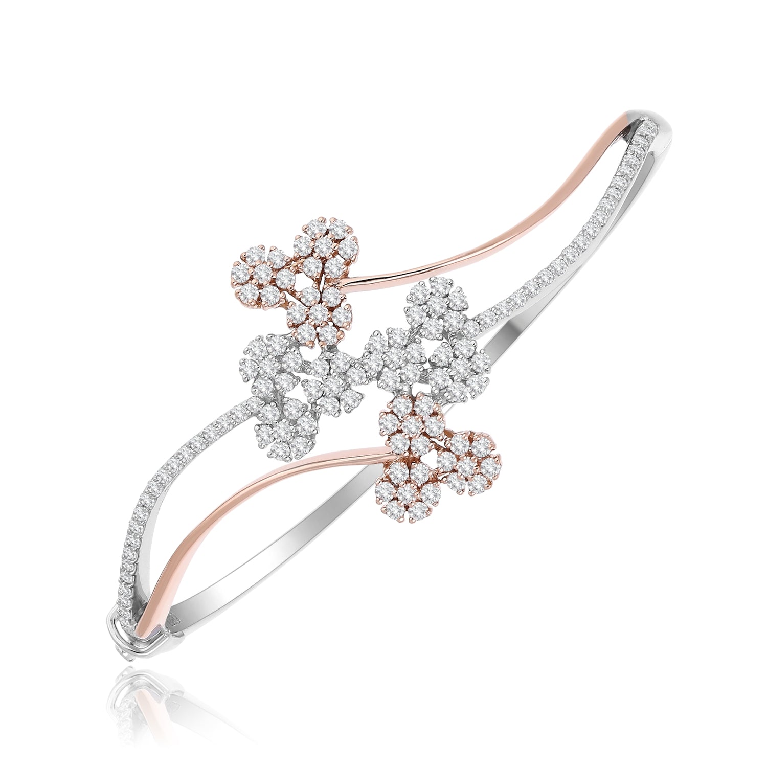 Bloom Swirl Lab Grown Diamond Bangle