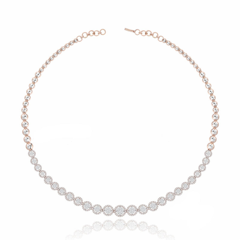 Sparkling Orb Lab Grown Diamond Necklace