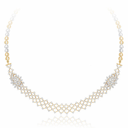 Flora Mesh Lab Grown Diamond Necklace