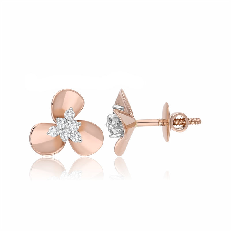 Trillium Trio Lab Grown Diamond Earring