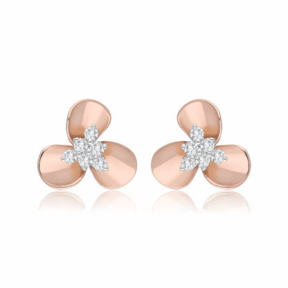 Trillium Trio Lab Grown Diamond Earring