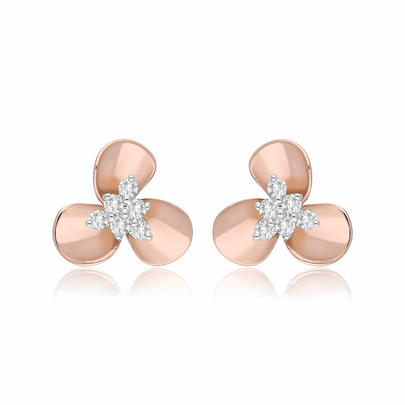 Trillium Trio Lab Grown Diamond Earring