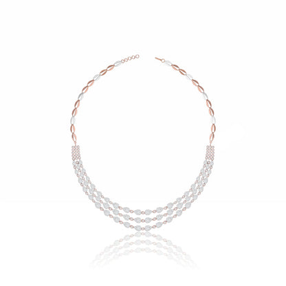Radiant Triple Grace Lab Grown Diamond Necklace