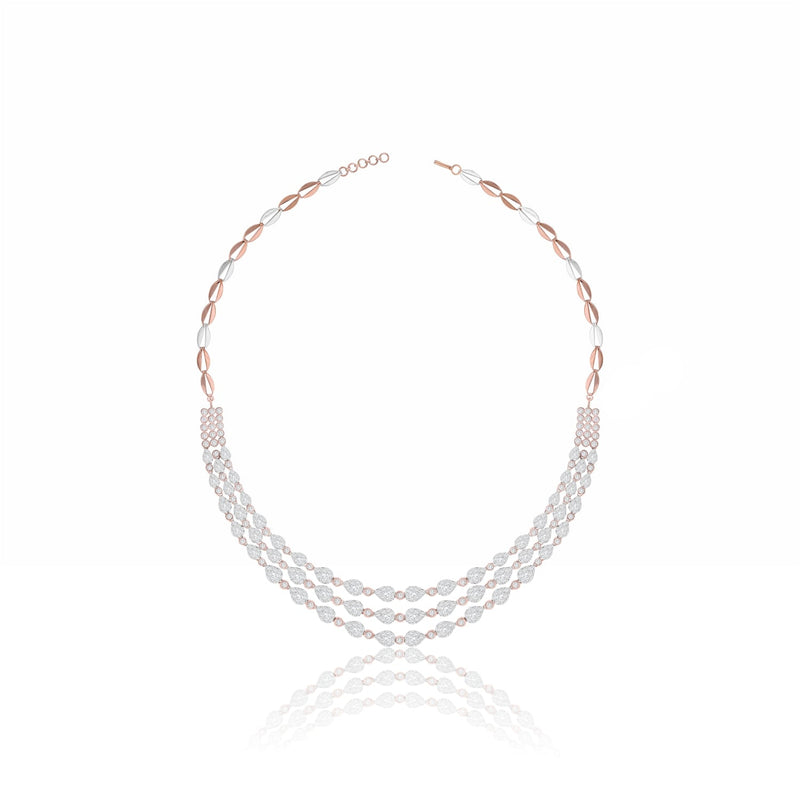 Radiant Triple Grace Lab Grown Diamond Necklace